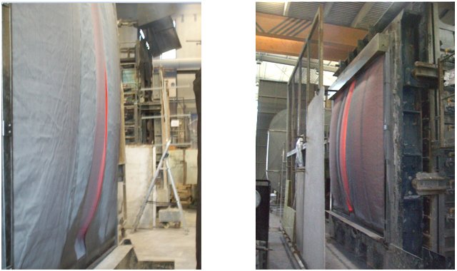 Verificaciones para la extrapolación de dimensiones en barreras textiles resistentes al fuego