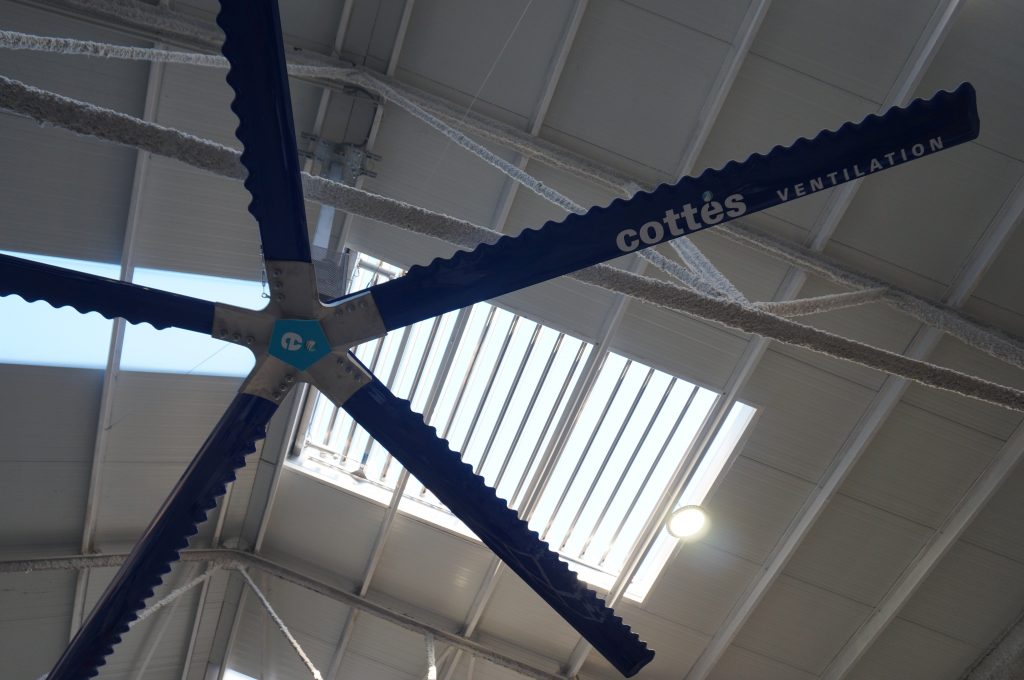 Cottés apuesta por la automatización de aireadores SCTEH y ventiladores HVLS