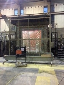 Tecnitex ensaya su nueva barrera cortafuego de baja radiación