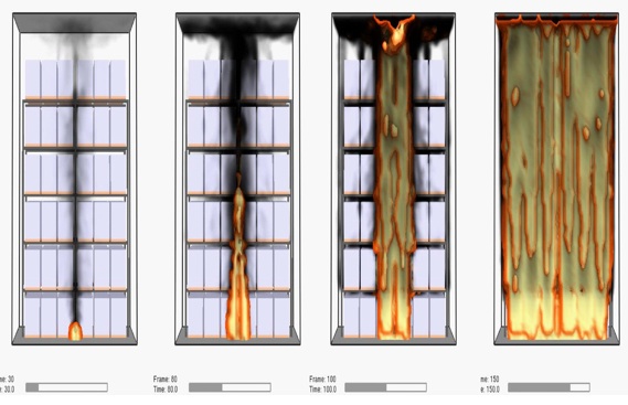 Simulación de incendios en cámaras frigoríficas